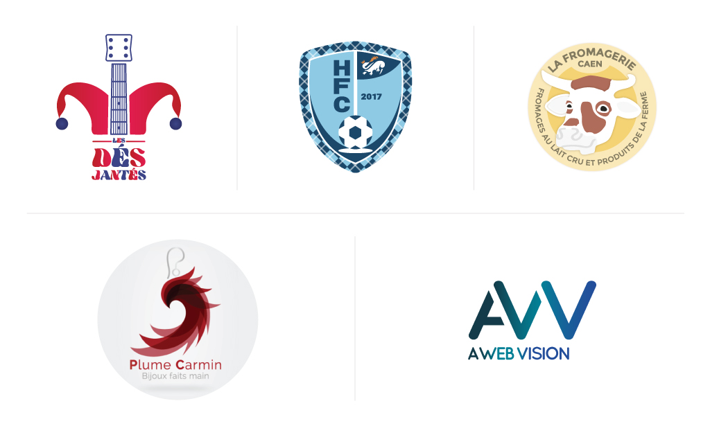 Exemples de logos - 2016 - 2017 - Clémence de GOUVILLE, graphiste